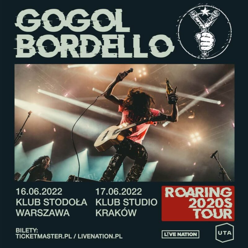 Gogol Bordello, koncerty w Polsce, 2022, Warszawa, Kraków