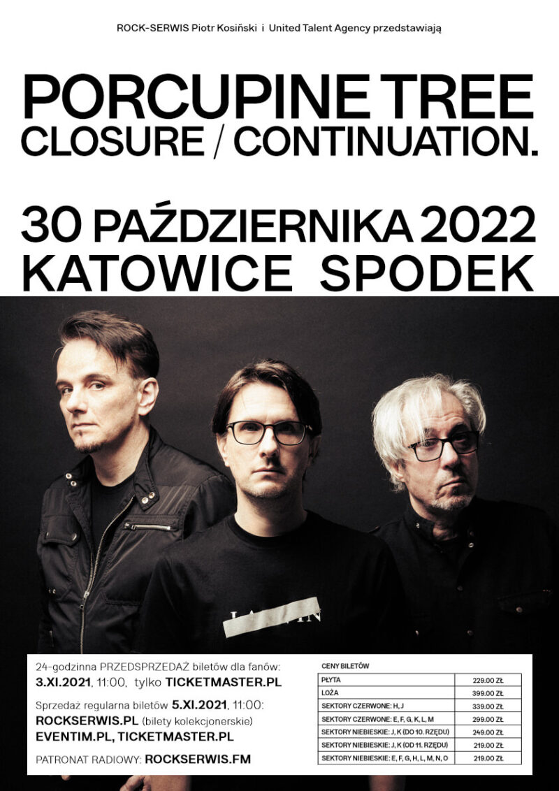 Porcupine Tree, koncert w Polsce, 2022